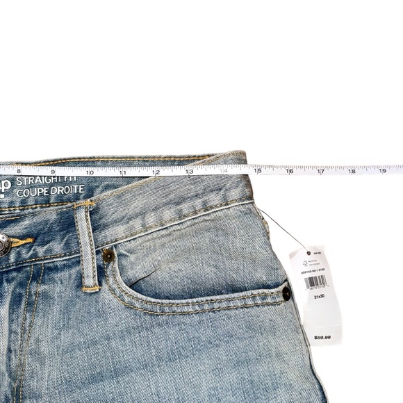 Gap Straight Fit Leg Jeans In Light Blue Wash - Picture 5 of 8